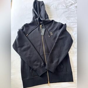 NWT OVO Black Zip Up HOODIE with GOLD Zipper